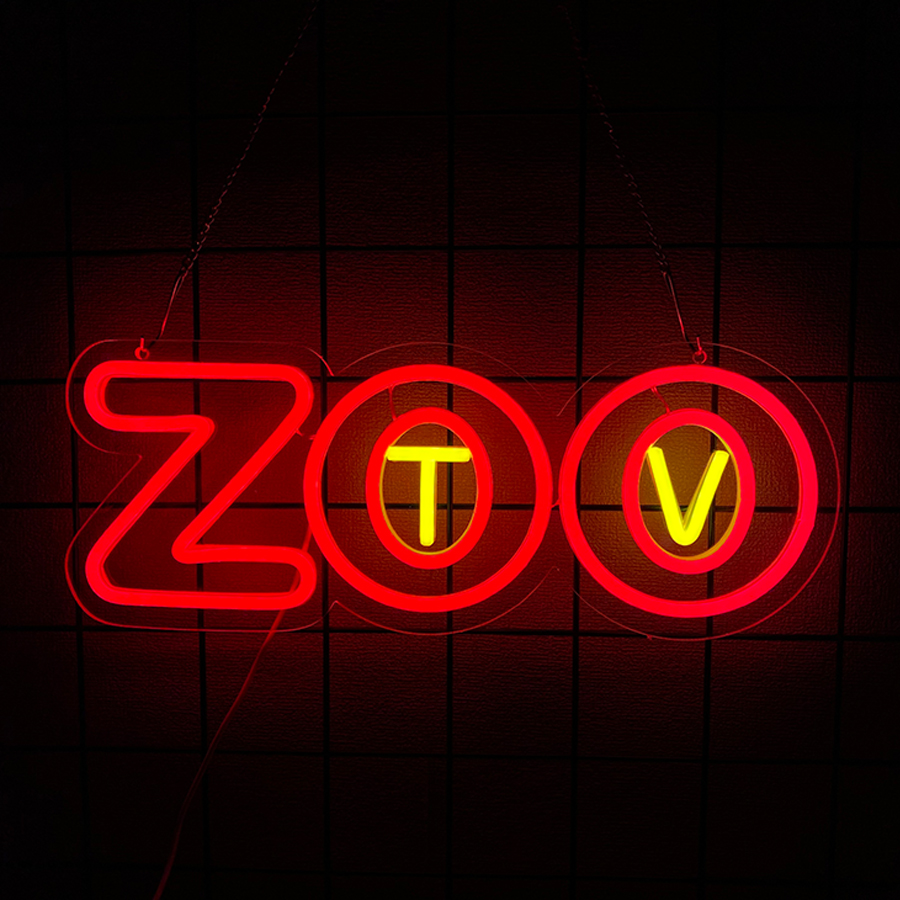 Zoo Tv Neon Sign, Led Letter I - Zoo Party Games ulasan dan harga