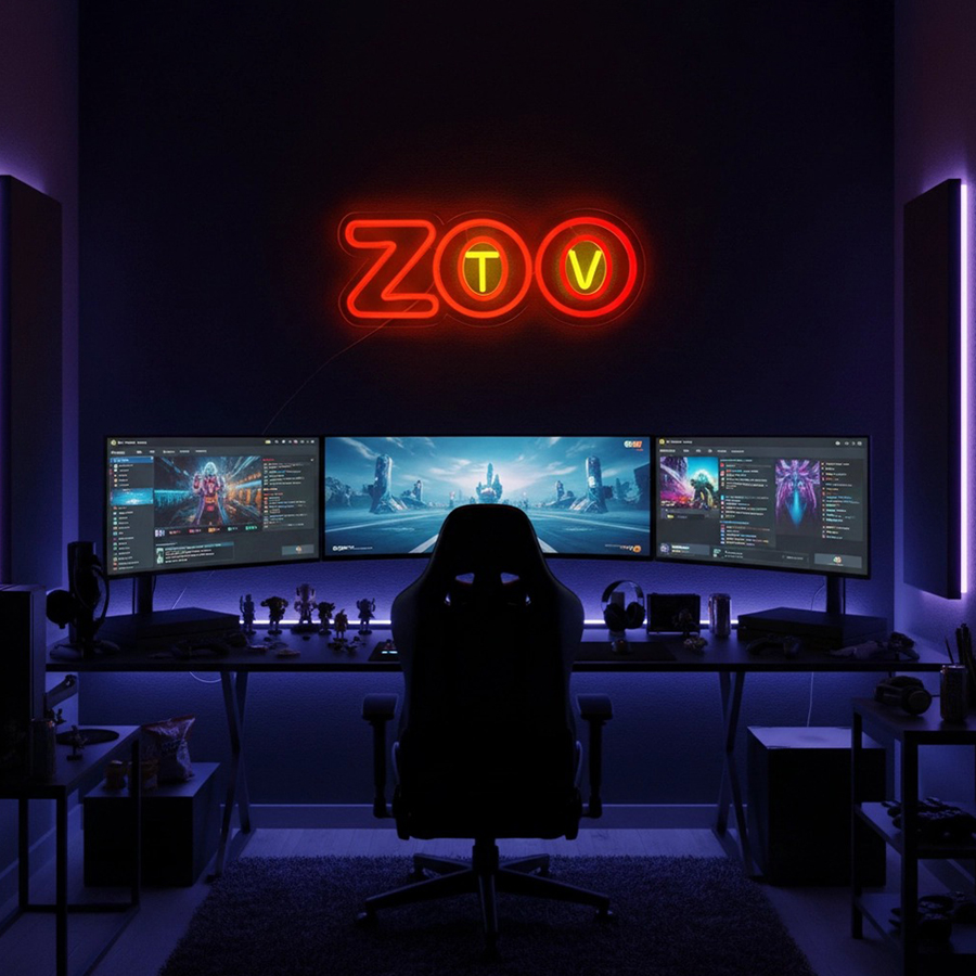 Zoo Tv Neon Sign, Led Letter I - Zoo Party Games ulasan dan harga