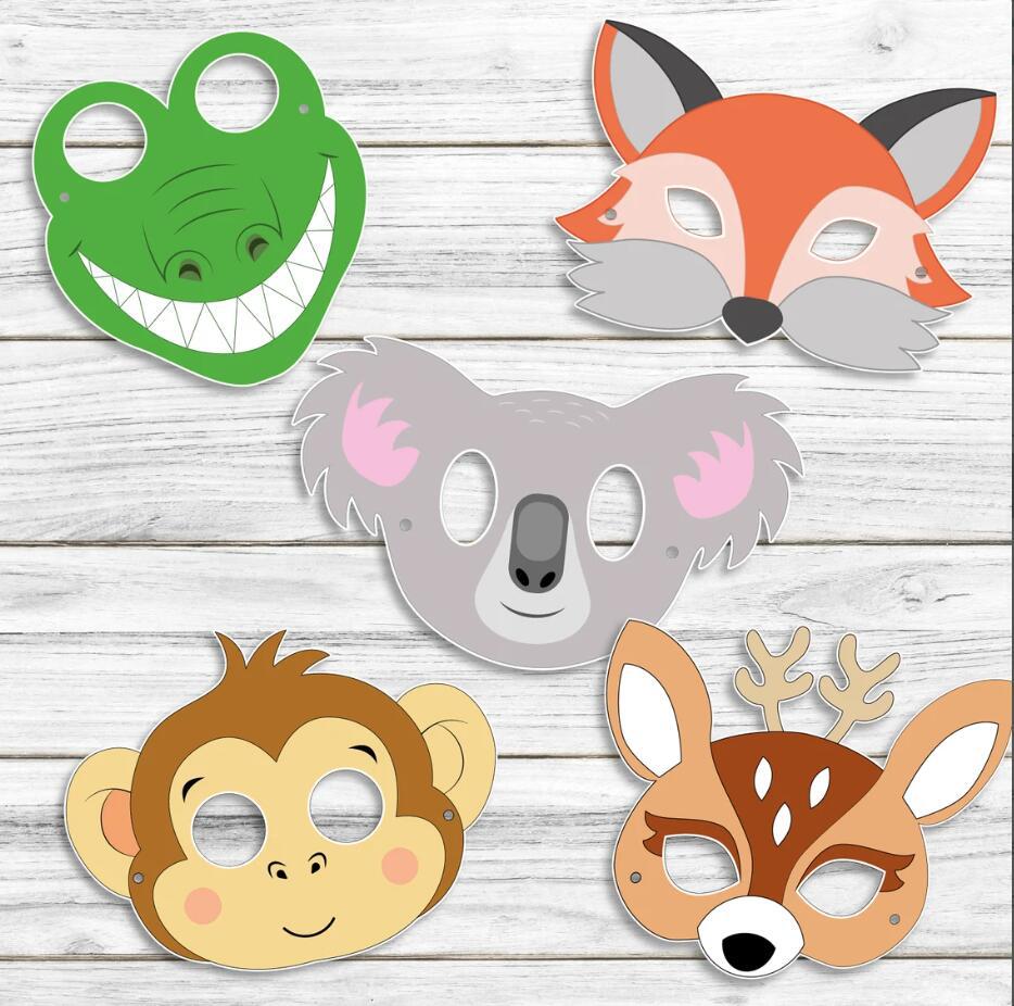 20Pcs Jungle Zoo Animal Paper  - Zoo Party Games ulasan dan harga