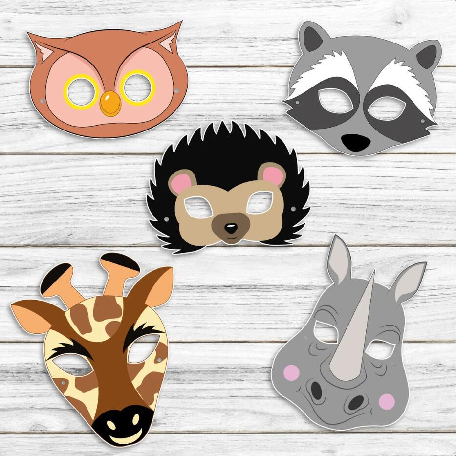 20Pcs Jungle Zoo Animal Paper  - Zoo Party Games ulasan dan harga