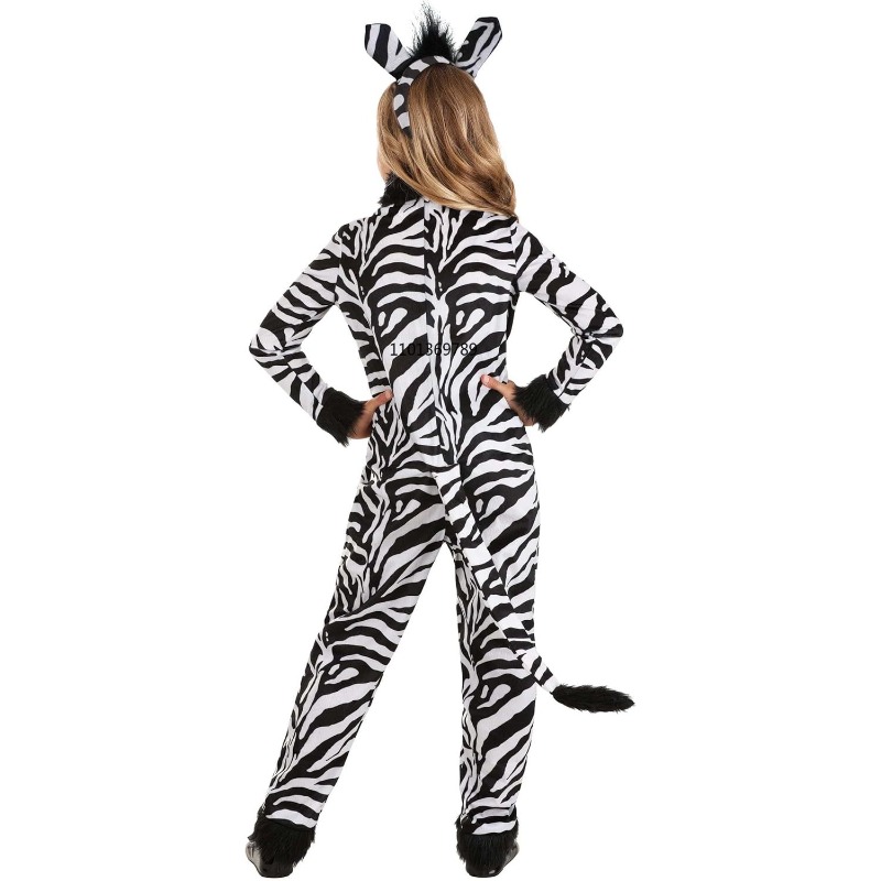 Girls Zebra Costume with Headb - Zoo Party Games ulasan dan harga