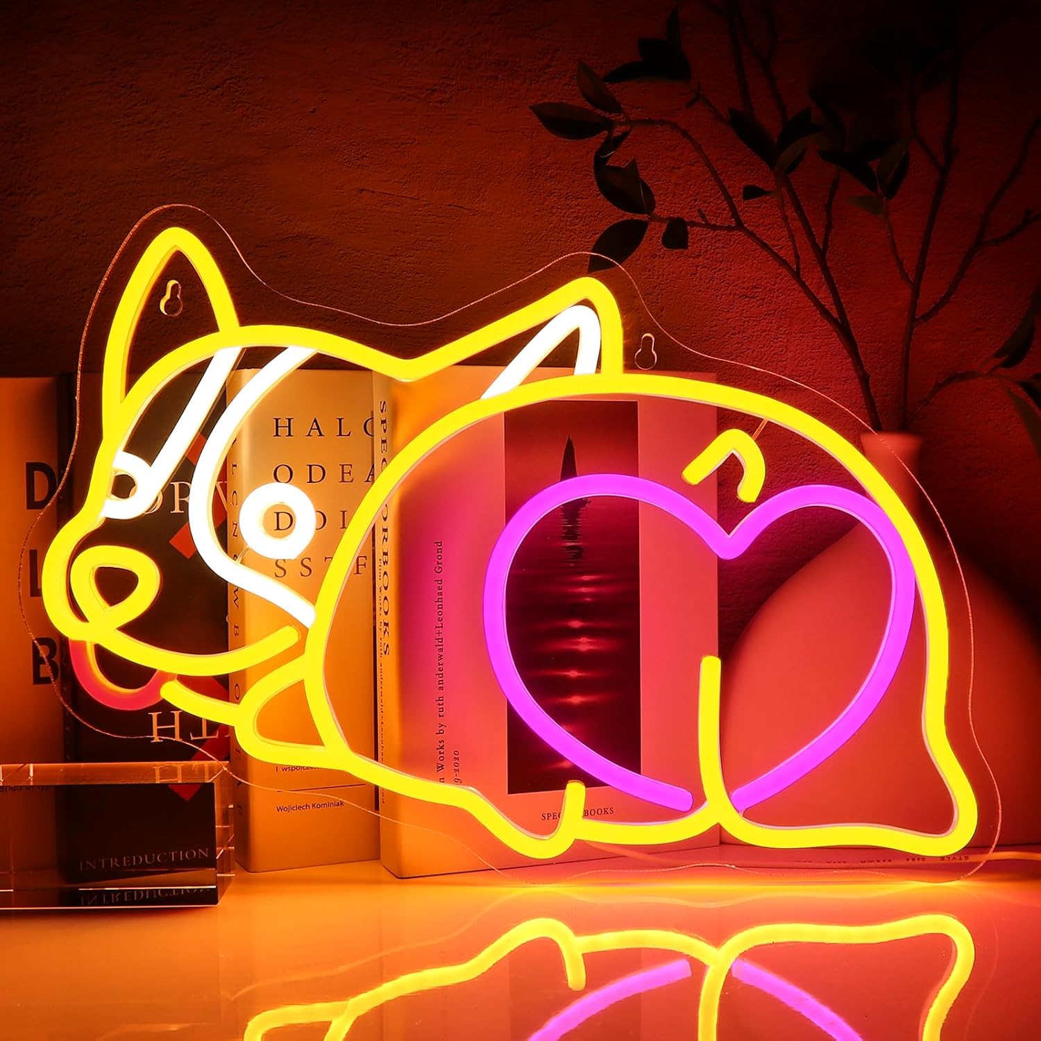Corgie Dog Neon Sign USB Power - Zoo Party Games ulasan dan harga